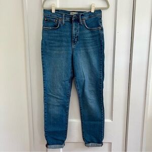 Madewell Women's Perfect Vintage Crop jeans, medium wash, size 29